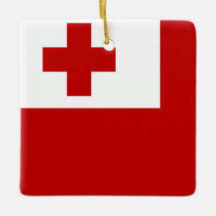 Tonga Flag Ceramic Ornament