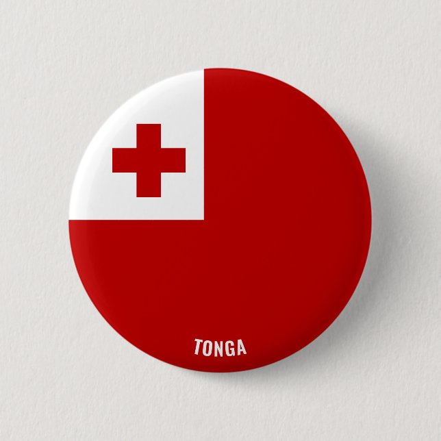 Tonga Flag Cute Patriotic 6 Cm Round Badge (Front)