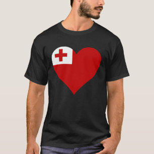 Tonga Flag Heart Tonga Gifts Love Tonga T-Shirt