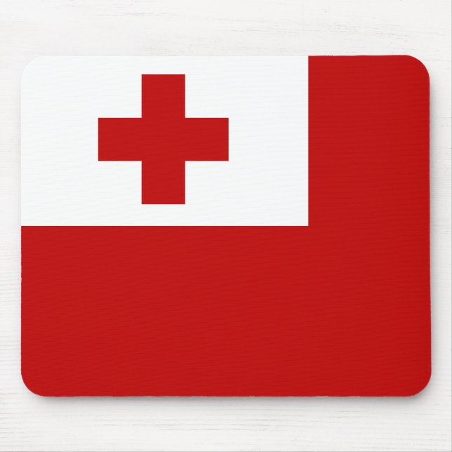 Tonga Flag Mouse Mat (Front)