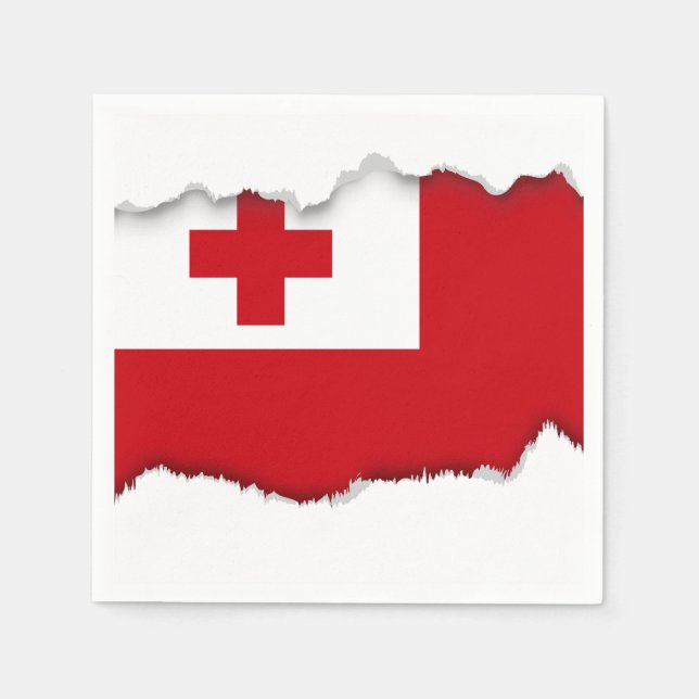 Tonga Flag Napkin (Front)