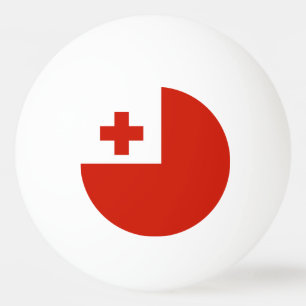 Tonga flag ping pong ball
