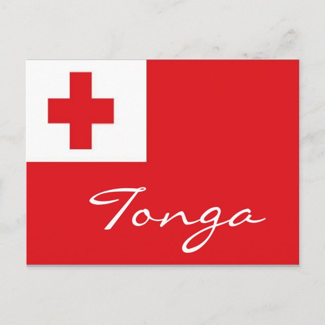 Tonga flag postcard (Front)