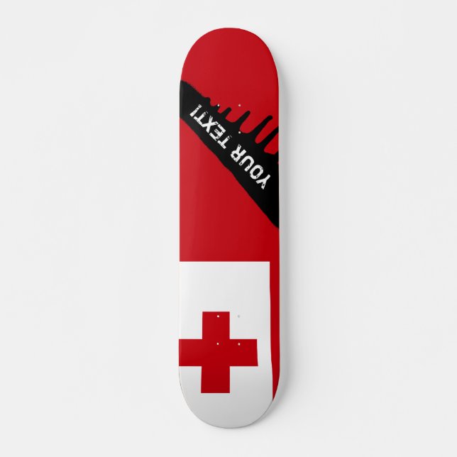 Tonga Flag Skateboard (Front)