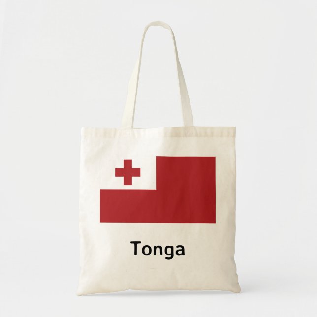 Tonga Flag Tote Bag (Front)