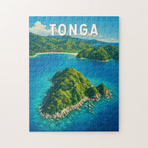 Tonga Illustration Travel Art Vintage Jigsaw Puzzle