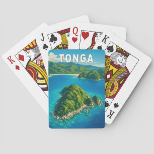 Tonga Illustration Travel Art Vintage Playing Cards