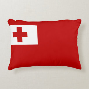 Tonga Island Flag Red Cross Decorative Cushion