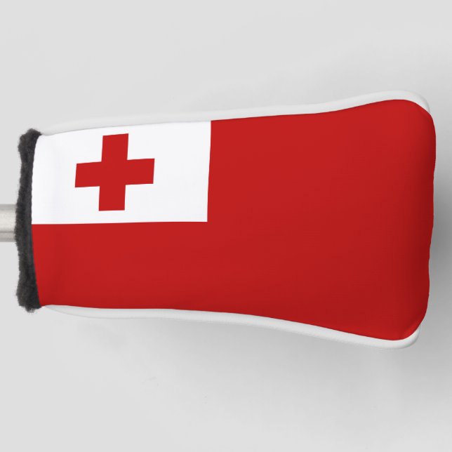 Tonga Island Flag Red Cross Golf Head Cover (Front)