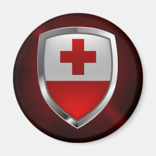 Tonga Metallic Emblem Magnet