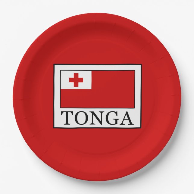 Tonga Paper Plate (Front)