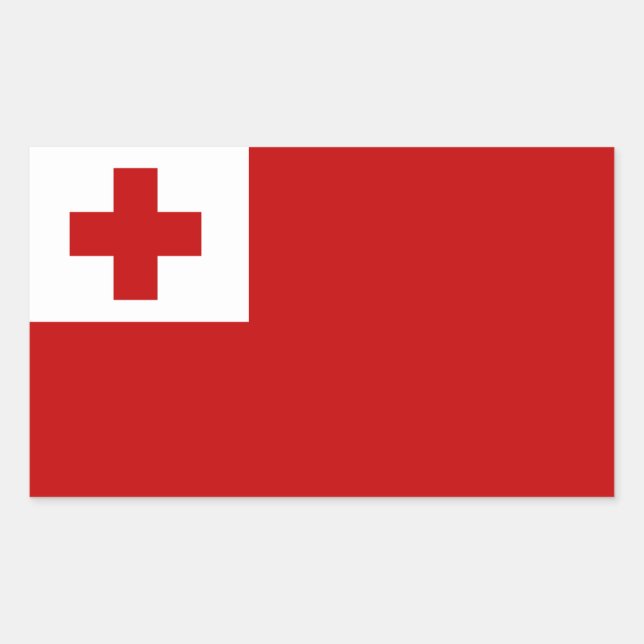 Tonga Rectangular Sticker (Front)