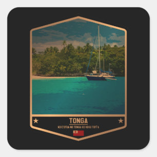 Tonga Square Sticker