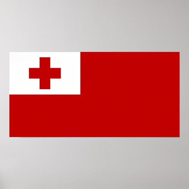 Tonga – Tongan Flag Poster (Front)