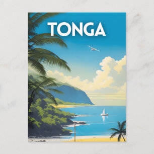 Tonga Travel Art Postcard
