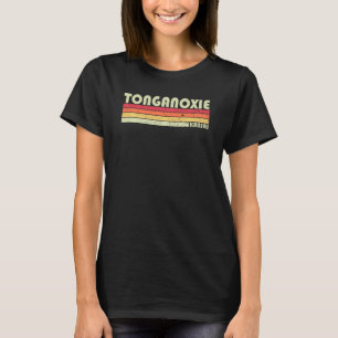 Tonganoxie Ks Kansas Funny City Home Root Retro 7 T-Shirt