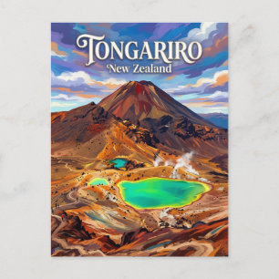 Tongariro Alpine Crossing New Zealand Postcard