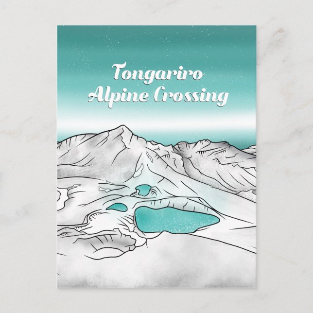 Tongariro Alpine Crossing New Zealand Postcard (Front)