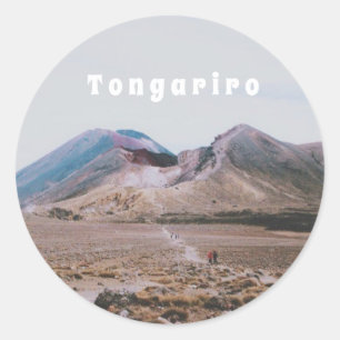 Tongariro National Park, New Zealand Souvenir Classic Round Sticker