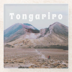 Tongariro National Park, New Zealand Souvenir Glass Coaster