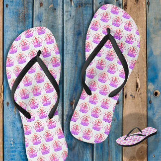 Tongs Caribbean SHEMIS-TREE beach white tree black Flip Flops
