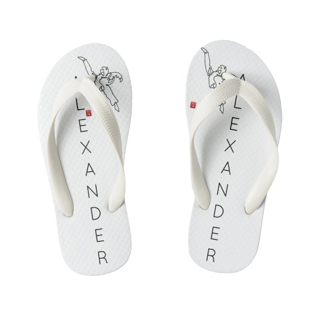 TONGS TAEKWONDO DWICHAGI back kick (child) Kid's Flip Flops (Footbed)