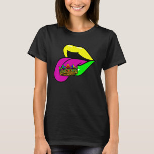 Tongue Crown Hispanic Heritage Month Latino Cultur T-Shirt