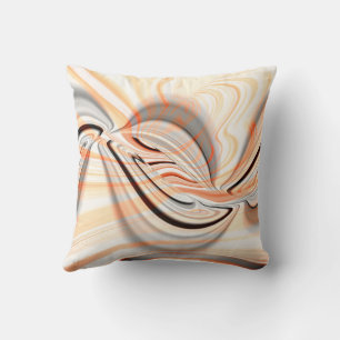 'Tongue' in smooth colour texture with curve desig Cushion