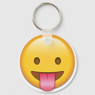 Tongue-Out Cheeky Emoji Key Ring