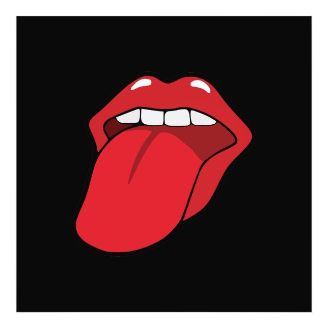 Tongue Out Photo Print (Front)