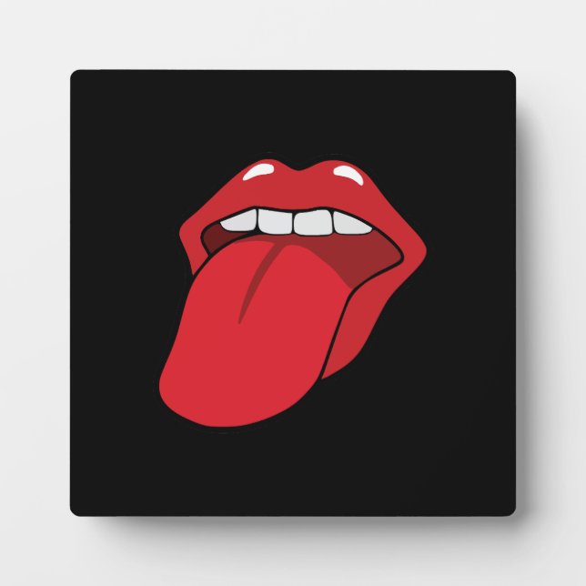 Tongue Out Plaque (Front)