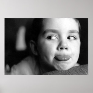tongue out poster