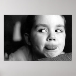 tongue out poster