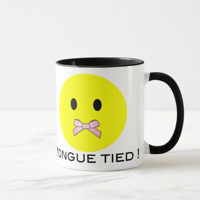 'tongue tied FACE MUG (Right)