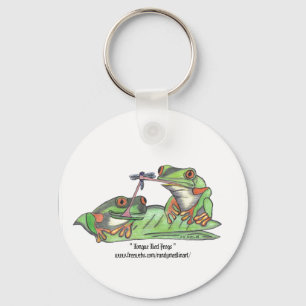 Tongue Tied Frogs Keychain