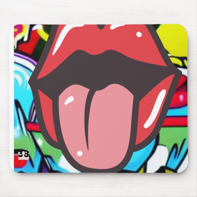 Tongue Twister Mouse Mat (Front)