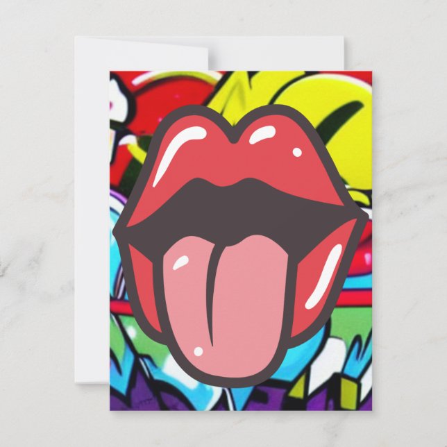 Tongue Twister Thank You Card (Front)