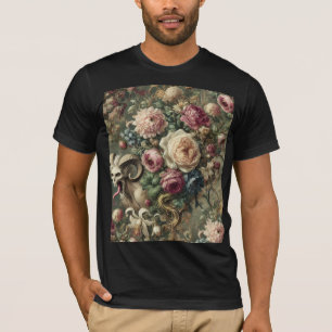 🩸 Tongue Whipped Blooms – Gothic Wearable Art T-Shirt