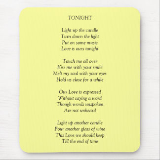 TONIGHT/Love Mouse Mat