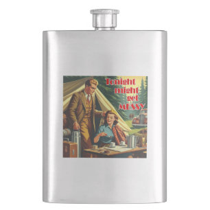 Tonight Might Get Messy Camping Hip Flask