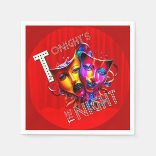 Tonight’s the Night (Red Curtain) Napkin