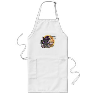 Tonight We Fly – Black Witch Cat Long Apron