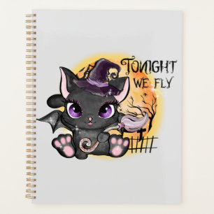 Tonight We Fly – Black Witch Cat Planner