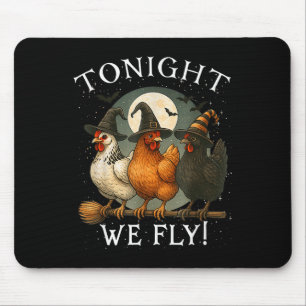 Tonight We Fly Chicken Witch,soky Season Farm Hall Mouse Mat