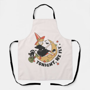 Tonight We Fly – Cute Witch and Black Cat Apron