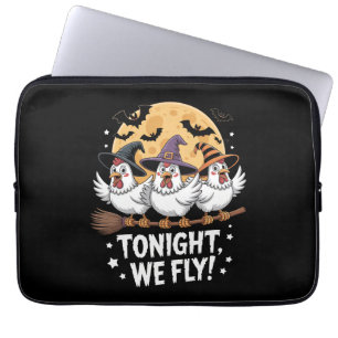 Tonight We Fly Halloween Chicken Laptop Sleeve