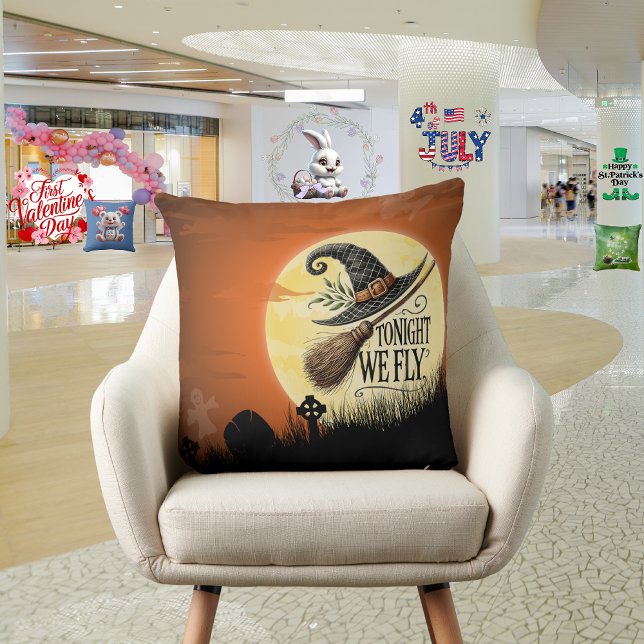 Tonight We Fly Halloween  Cushion (Creator Uploaded)