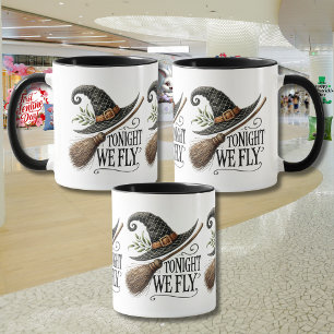 Tonight We Fly Halloween Mug
