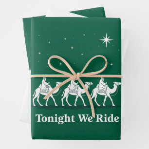 Tonight We Ride Christmas Christian Faith Xmas Wrapping Paper Sheet