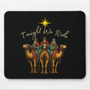 Tonight We Ride Three Wise Men Christmas Nativity Mouse Mat